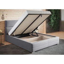 Duże łóżko sypialniane 200x200 stelaż metalowy BEN 3 - Zdjęcie 6