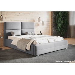 Duże łóżko sypialniane 200x200 stelaż metalowy BEN 3 - Zdjęcie 2