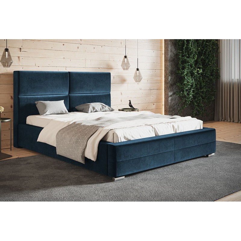 Duże łóżko sypialniane 200x200 stelaż metalowy BEN 3