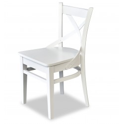 Kasia drewniane krzesło białe