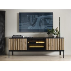 SANTI szafka RTV z lamelami - Zdjęcie 2