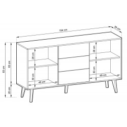 WILLY komoda do salonu KSZ154 - Zdjęcie 6