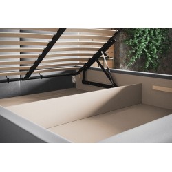 Duże łóżko sypialniane 200x200 stelaż metalowy BEN 3 - Zdjęcie 8