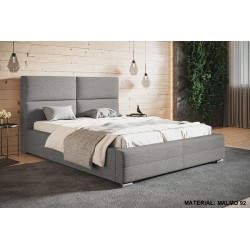 Duże łóżko sypialniane 200x200 stelaż metalowy BEN 3 - Zdjęcie 3