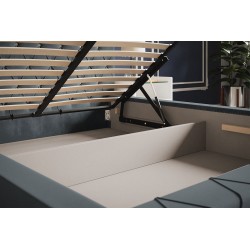 Łóżko tapicerowane 200x200 stelaż metalowy BEN 4 - Zdjęcie 7