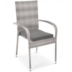 Zestaw mebli ogrodowych stół i krzesła technorattan 8 osób MALWA - Zdjęcie 5