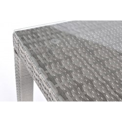 Zestaw mebli ogrodowych stół i krzesła technorattan 8 osób MALWA - Zdjęcie 4