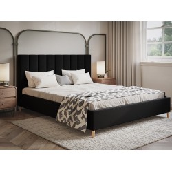 Łóżko sypialniane na drewnianych nóżkach X2 - Zdjęcie 6