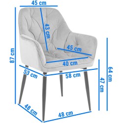 Krzesło do jadalni butelkowa zieleń - Zdjęcie 6