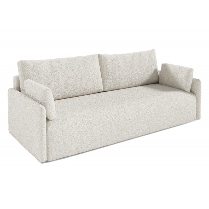 NINA nowoczesna sofa z funkcją spania boucle