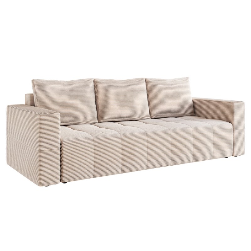 LAG Sztruksowa kanapa z funkcją spania