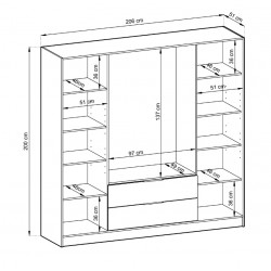 ELLY SZAFA Z LUSTREM - Zdjęcie 4