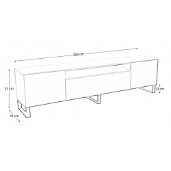 Stojąca Szafka RTV RIO z systemem push to open - Zdjęcie 5