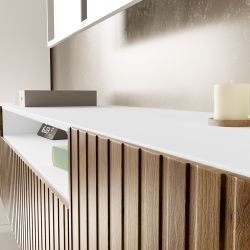 Wisząca szafka RTV RIO z systemem push to open - Zdjęcie 3