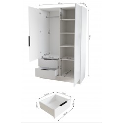 Szafa Nikola z lustrem 103 - Zdjęcie 4