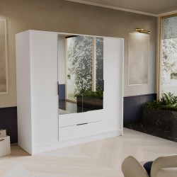 Szafa Nikola 200 z lustrem do sypialni - Zdjęcie 2