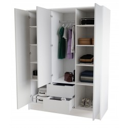 Gładka szafa Nikola 150 do sypialni - Zdjęcie 3