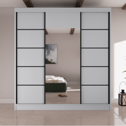 Szafa Mona V200 z lustrem i szufladami - Zdjęcie 2