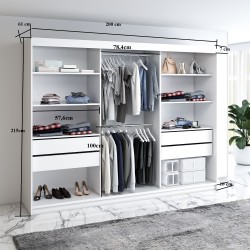 Szafa Viola V200 z lustrem - Zdjęcie 4