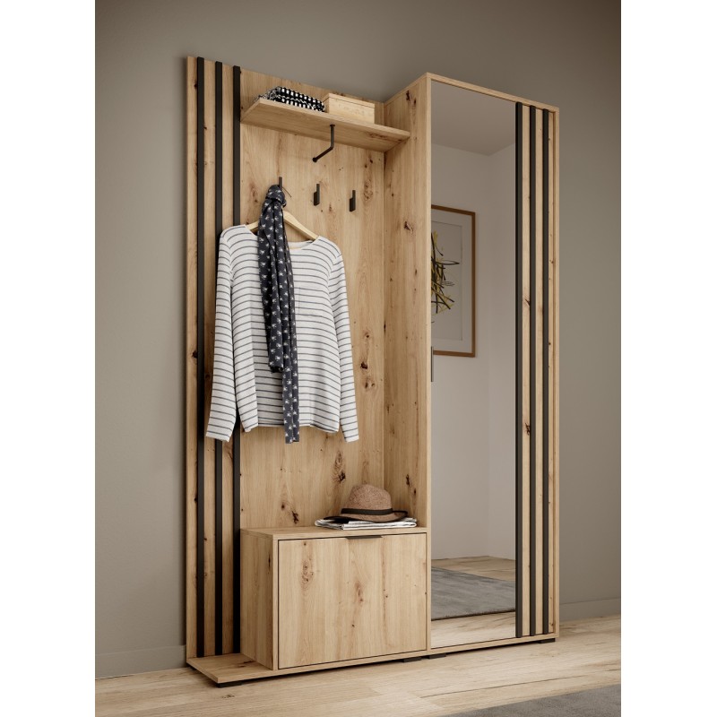 MELA garderoba z lamelami do przedpokoju