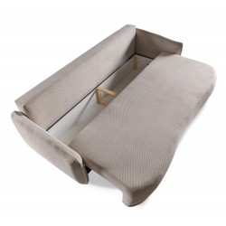 PERU Nowoczesna Kanapa z funkcją spania w kolorze beżowym - Zdjęcie 3