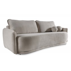 PERU Nowoczesna Kanapa z funkcją spania w kolorze beżowym