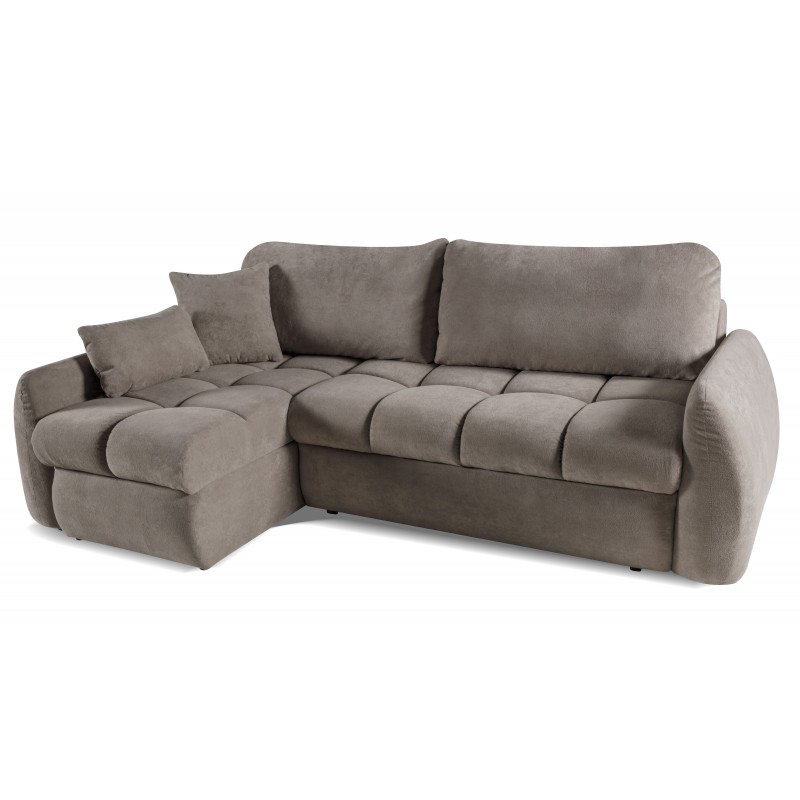 FLOW Narożnik uniwersalny z funkcją spania i podwójnym pojemnikiem na pościel