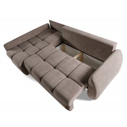 FLOW Narożnik uniwersalny z funkcją spania i podwójnym pojemnikiem na pościel - Zdjęcie 5