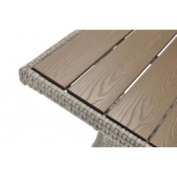 Zestaw mebli ogrodowych z technorattanu HOLI - SZARY - Zdjęcie 10