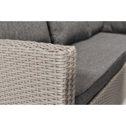 Zestaw mebli ogrodowych z technorattanu HOLI - SZARY - Zdjęcie 7