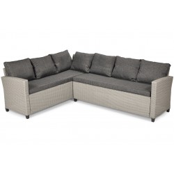 Zestaw mebli ogrodowych z technorattanu HOLI - SZARY - Zdjęcie 3