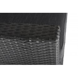 Zestaw mebli ogrodowych z technorattanu HOLI - CZARNY - Zdjęcie 8