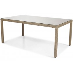 MALWA Stół z technorattanu - ciemny beż - Zdjęcie 2