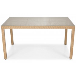 MALWA Stół z technorattanu - beżowy - Zdjęcie 2