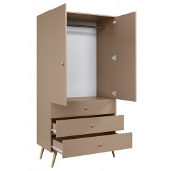 Szafa z szufladami i drążkiem w stylu boho Macciato - Zdjęcie 2