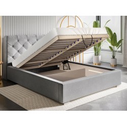 Łóżko sypialniane z pojemnikiem na pościel BEN 11 - Zdjęcie 5