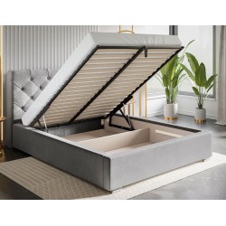 Łóżko tapicerowane 200x200 BEN 11 Stelaż metalowy - Zdjęcie 5