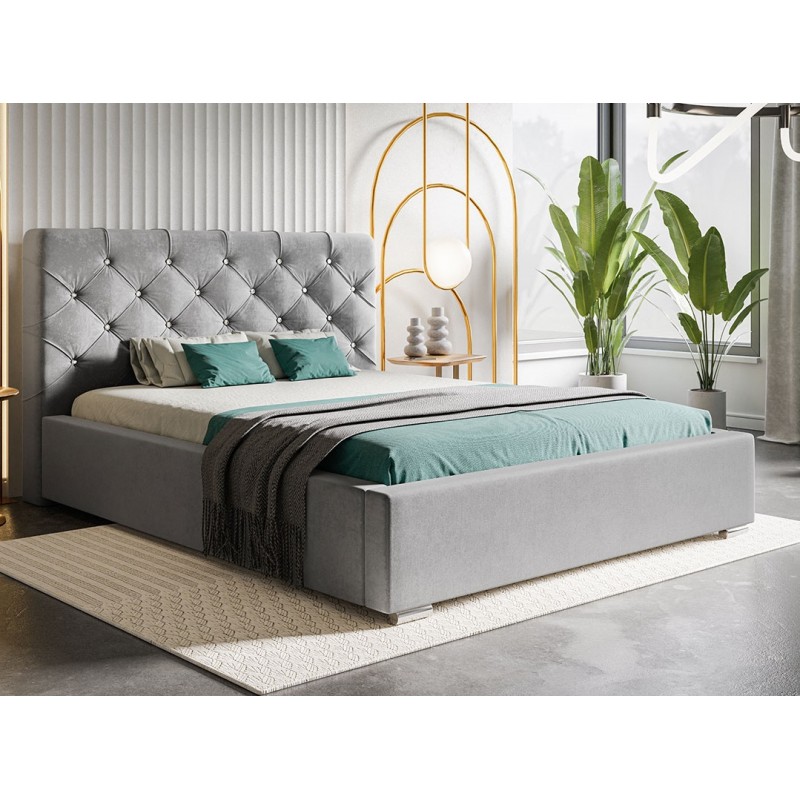 Łóżko tapicerowane 200x200 BEN 11 Stelaż metalowy