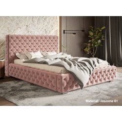 Łóżko tapicerowane 200x200 BEN 15 Stelaż metalowy - Zdjęcie 3