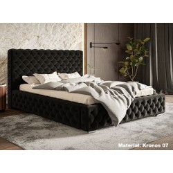 Łóżko tapicerowane 200x200 BEN 15 Stelaż metalowy - Zdjęcie 8