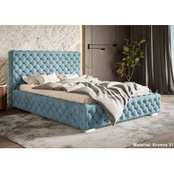 Łóżko tapicerowane 200x200 BEN 15 Stelaż metalowy - Zdjęcie 4