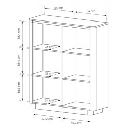 ORRO Komoda wysoka o zaokrąglonym kształcie 2D - Zdjęcie 7