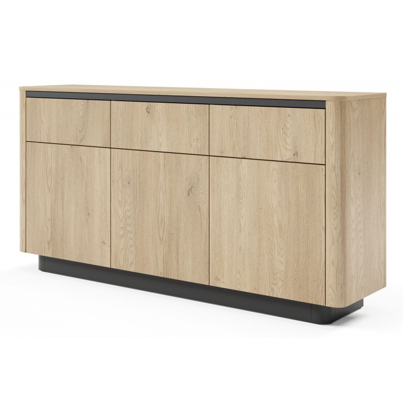 ORRO Komoda o zaokrąglonym kształcie 3D3S