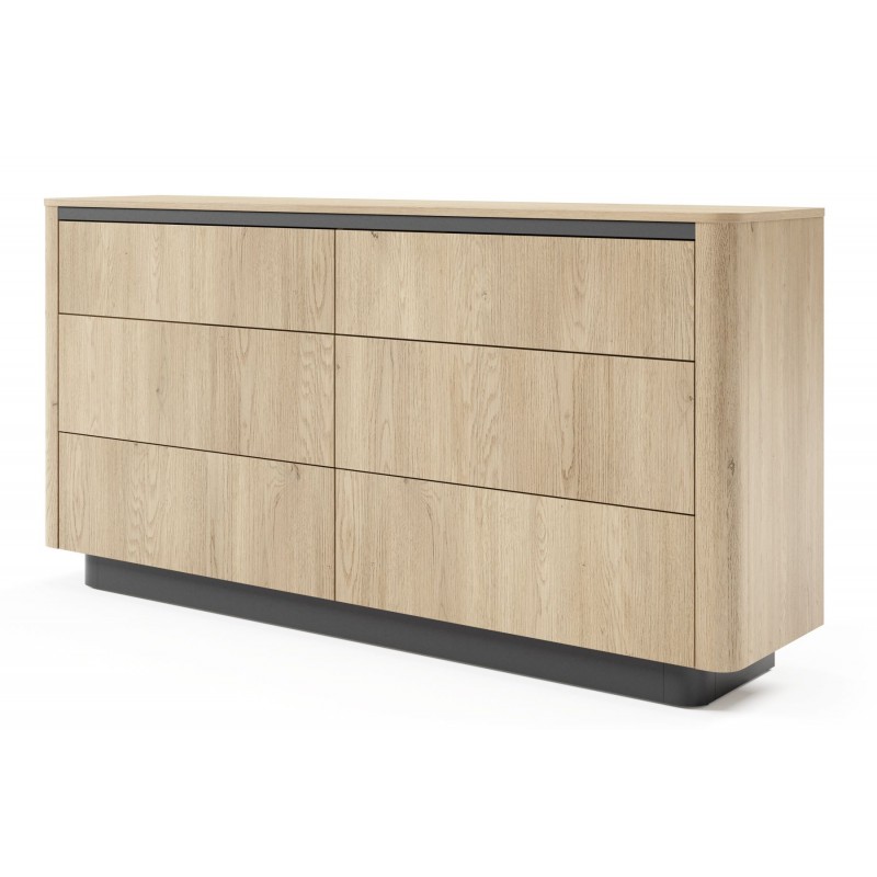 ORRO Komoda o zaokrąglonym kształcie 6S