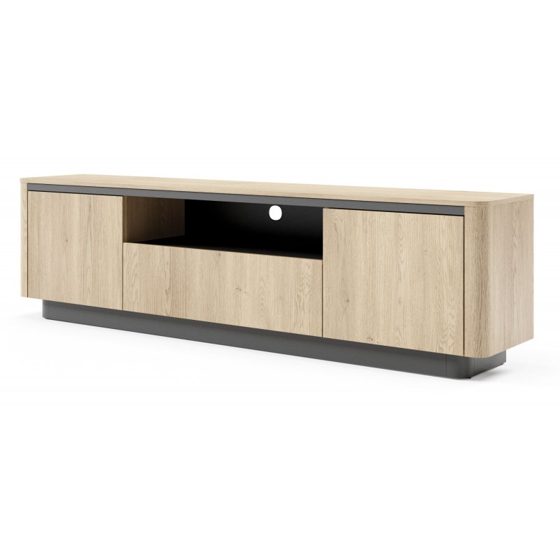 ORRO Szafka RTV o zaokrąglonym kształcie 3D