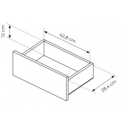 ORRO Stolik nocny o zaokrąglonym kształcie - Zdjęcie 6