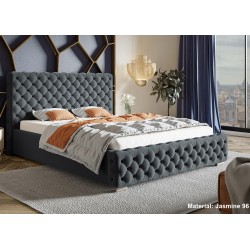 Łóżko tapicerowane 200x200 BEN 12 stelaż metalowy - Zdjęcie 3