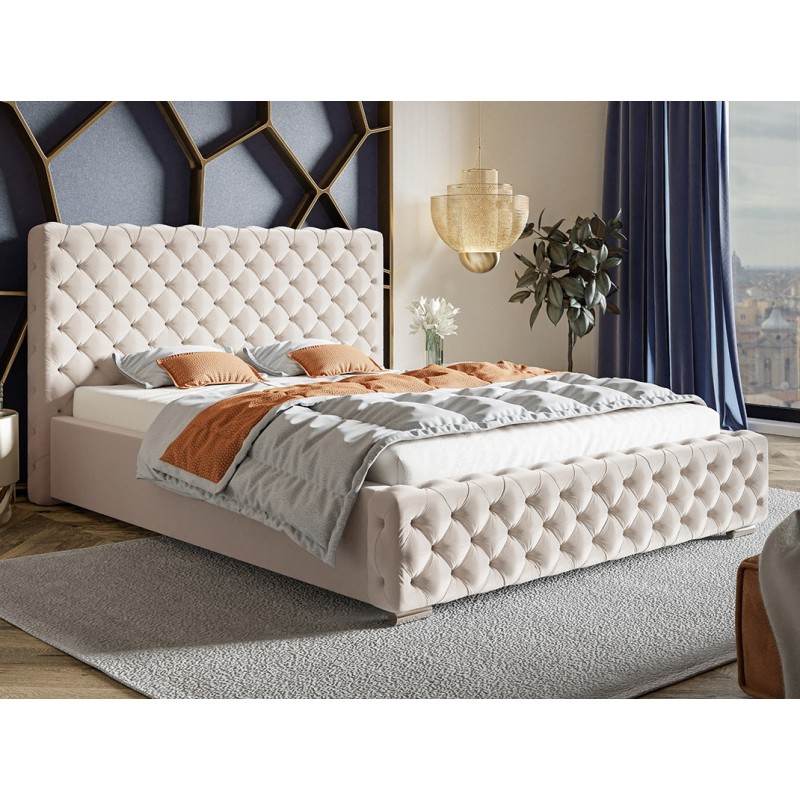 Łóżko z pojemnikiem na pościel BEN 12