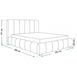 Łóżko sypialniane 200x200 BEN 18 - Zdjęcie 10