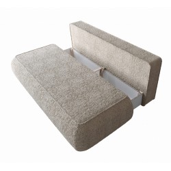 AJA Kanapa z funkcją spania w tkaninie boucle, baranek - Zdjęcie 4